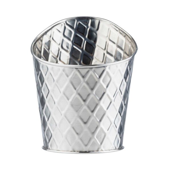 lattice collection slanted fry cup