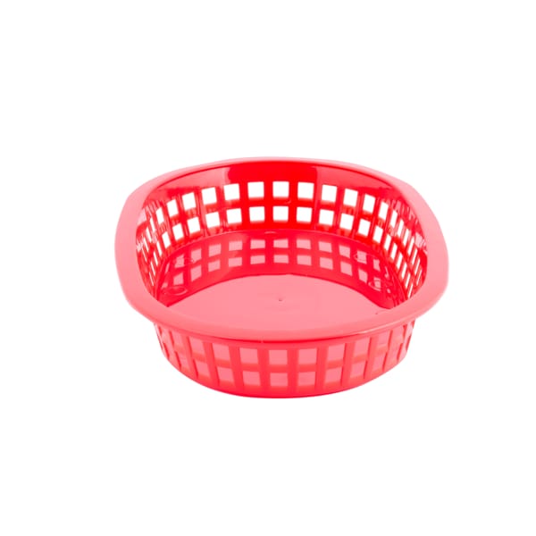 Red oval basket