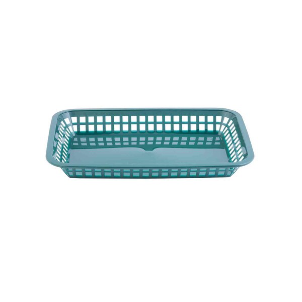 forest green plastic basket