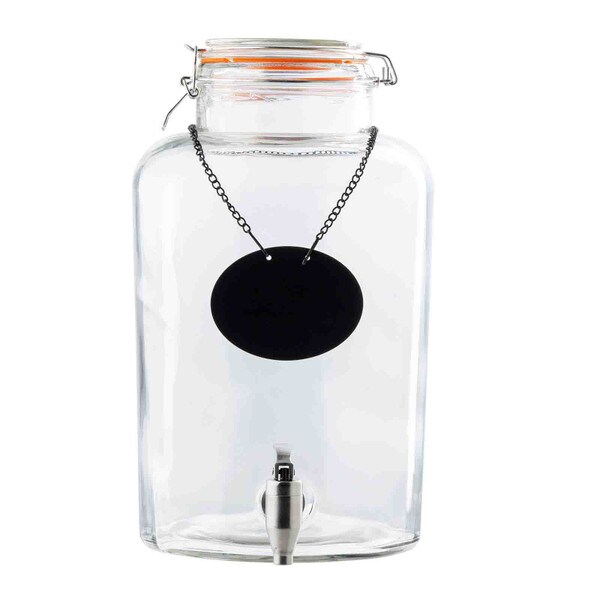 Glass beverage dispenser