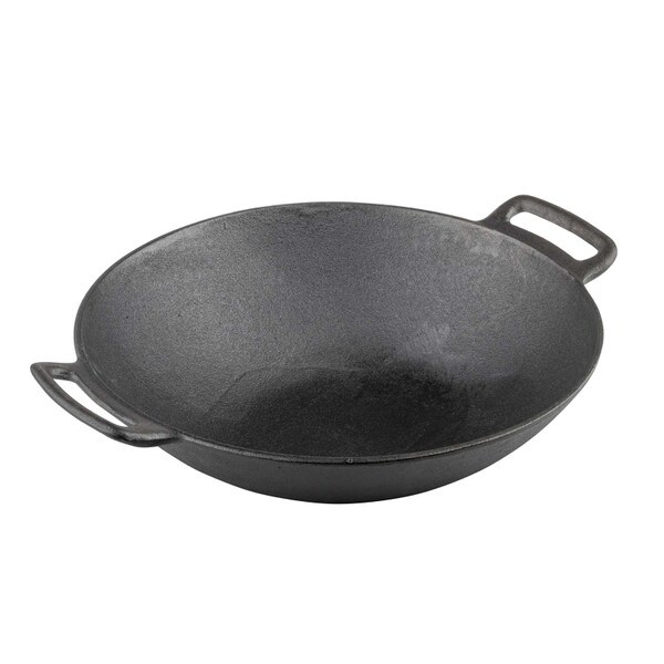 6 qt cast iron wok