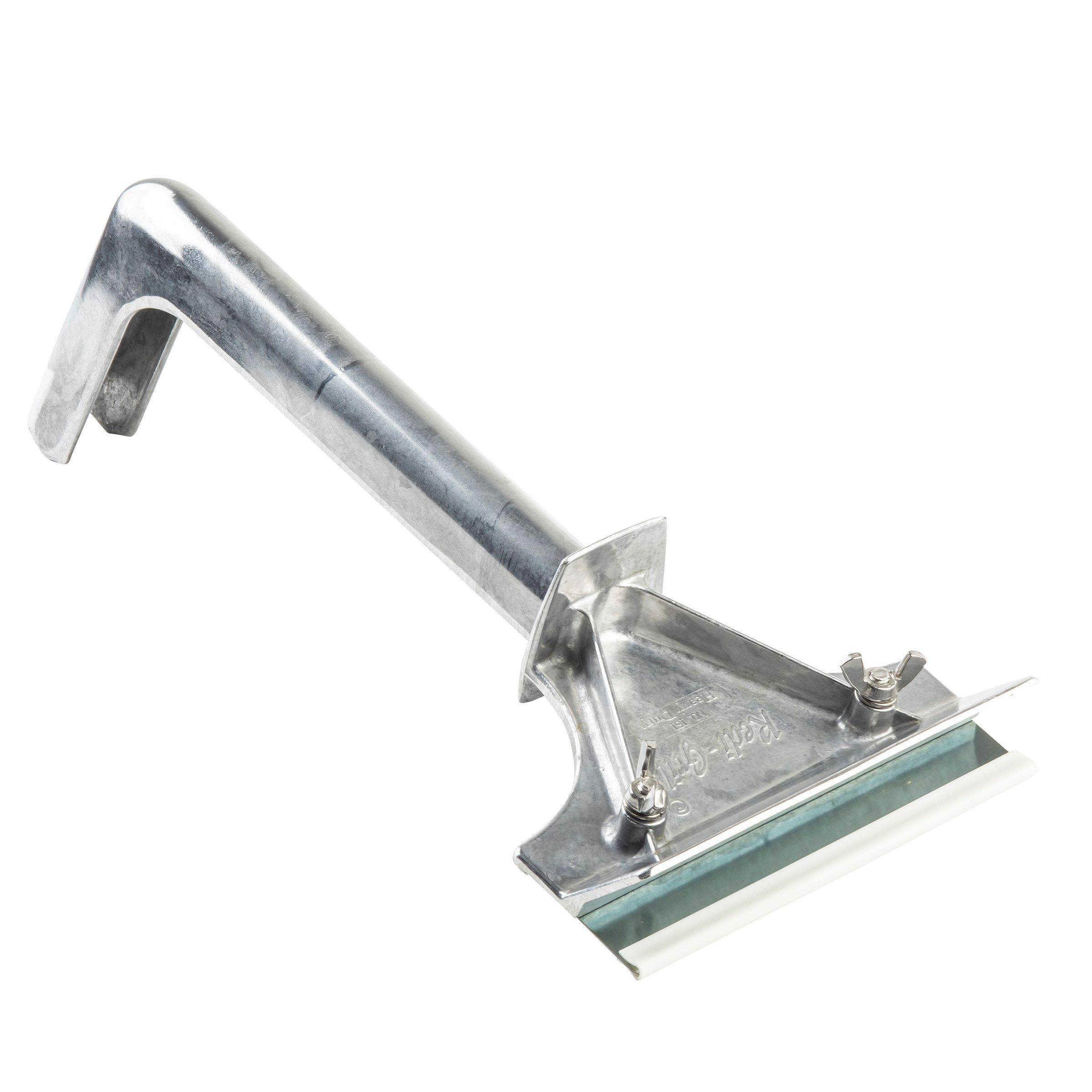 Heavy-Duty Grill Scraper with Squeegee & Blade