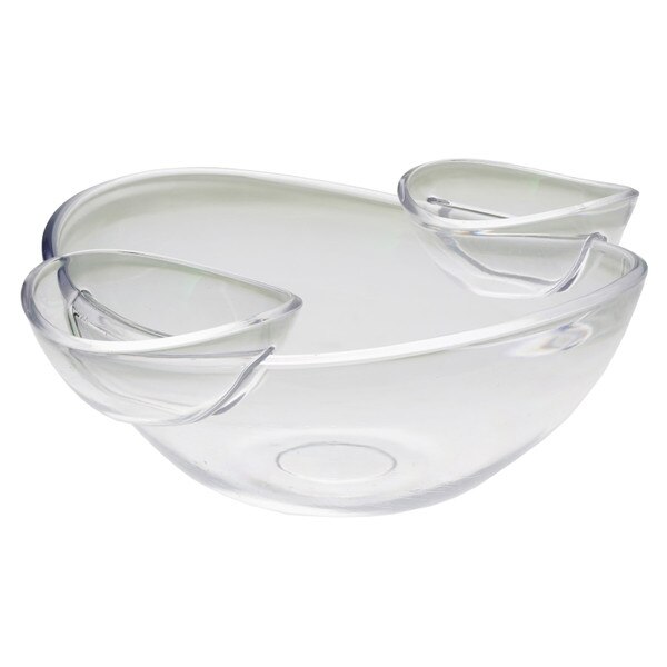 Serving Bowl with Removable Dip Cups