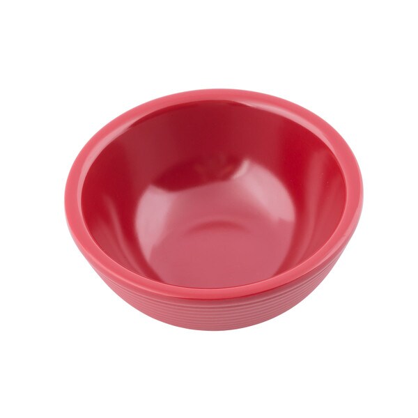 90ml Red Ribbed Ramekin